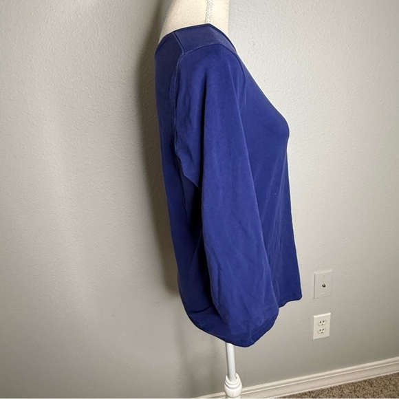 Chico's Ultimate Tee Blue Size 1 - Picture 2 of 4